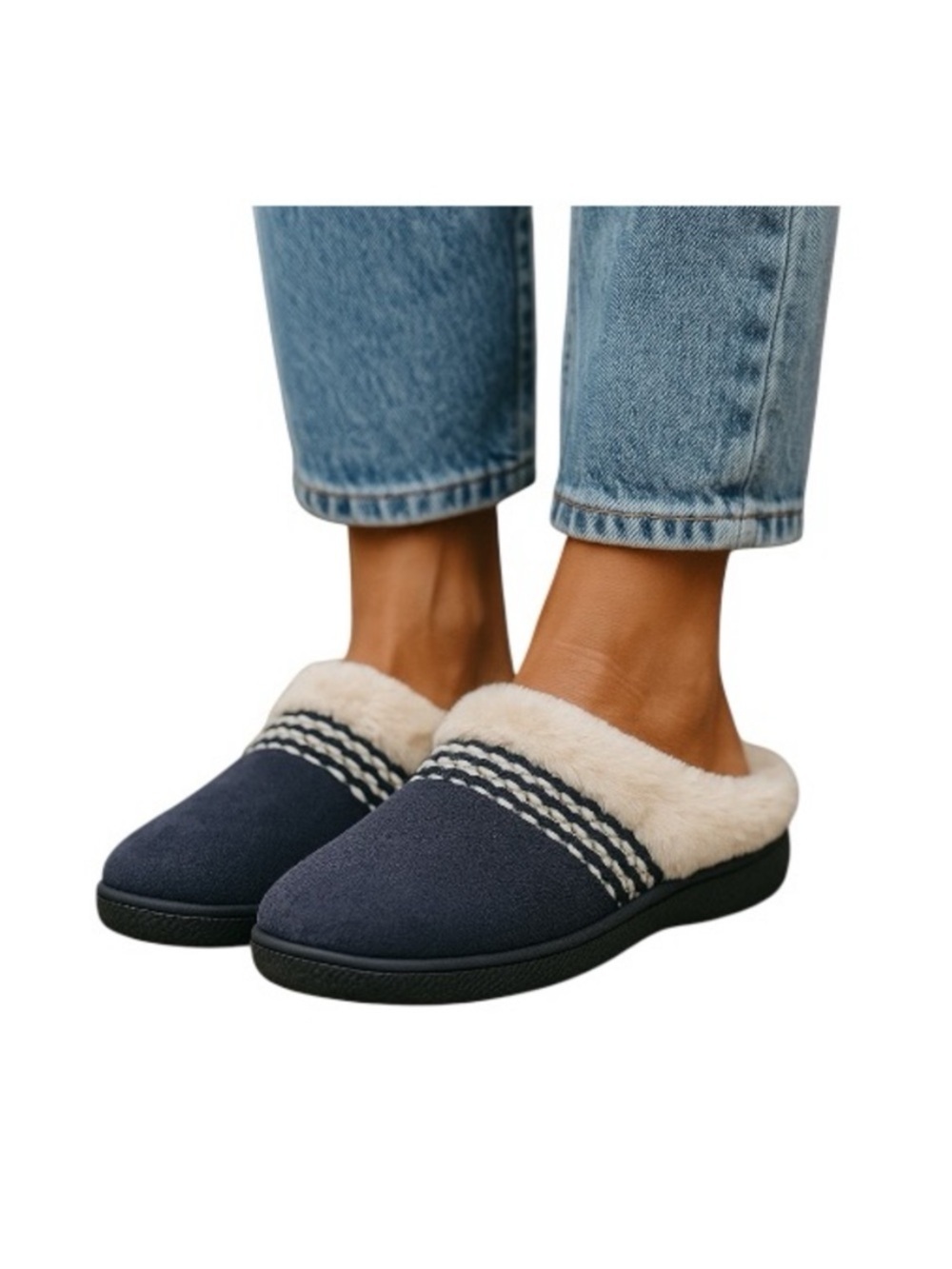 Isotoner Microsuede Eric Hoodback Slippers